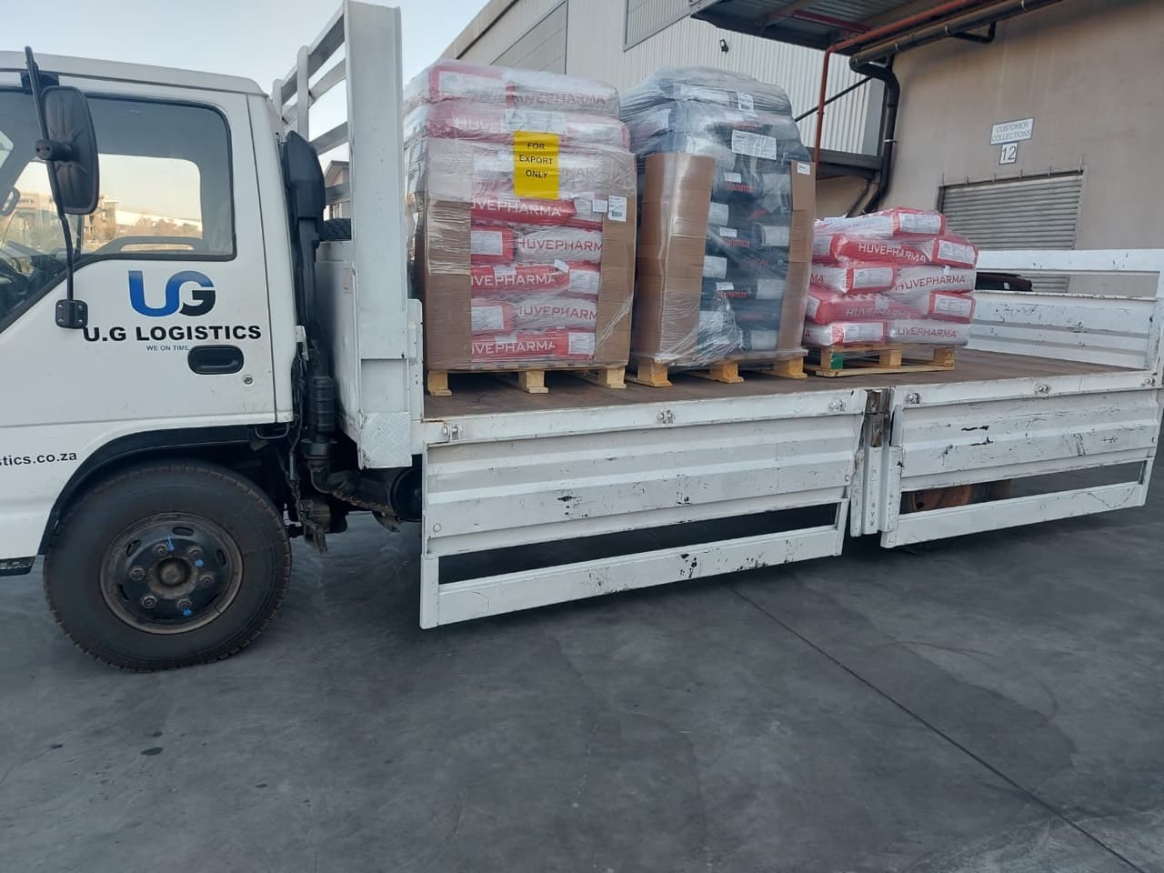 Palletised commercial delivery
