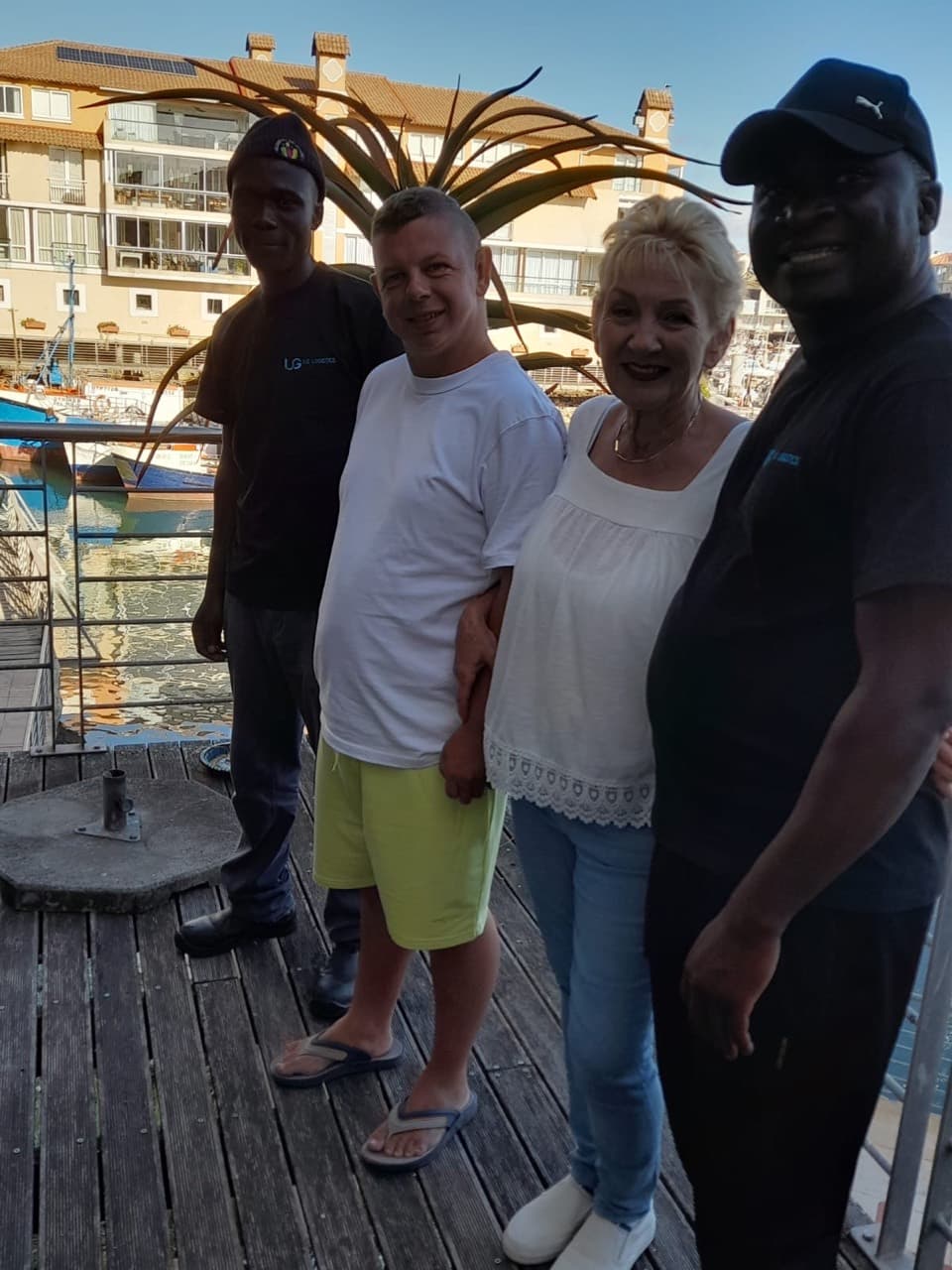 UG Logistics team on delivery