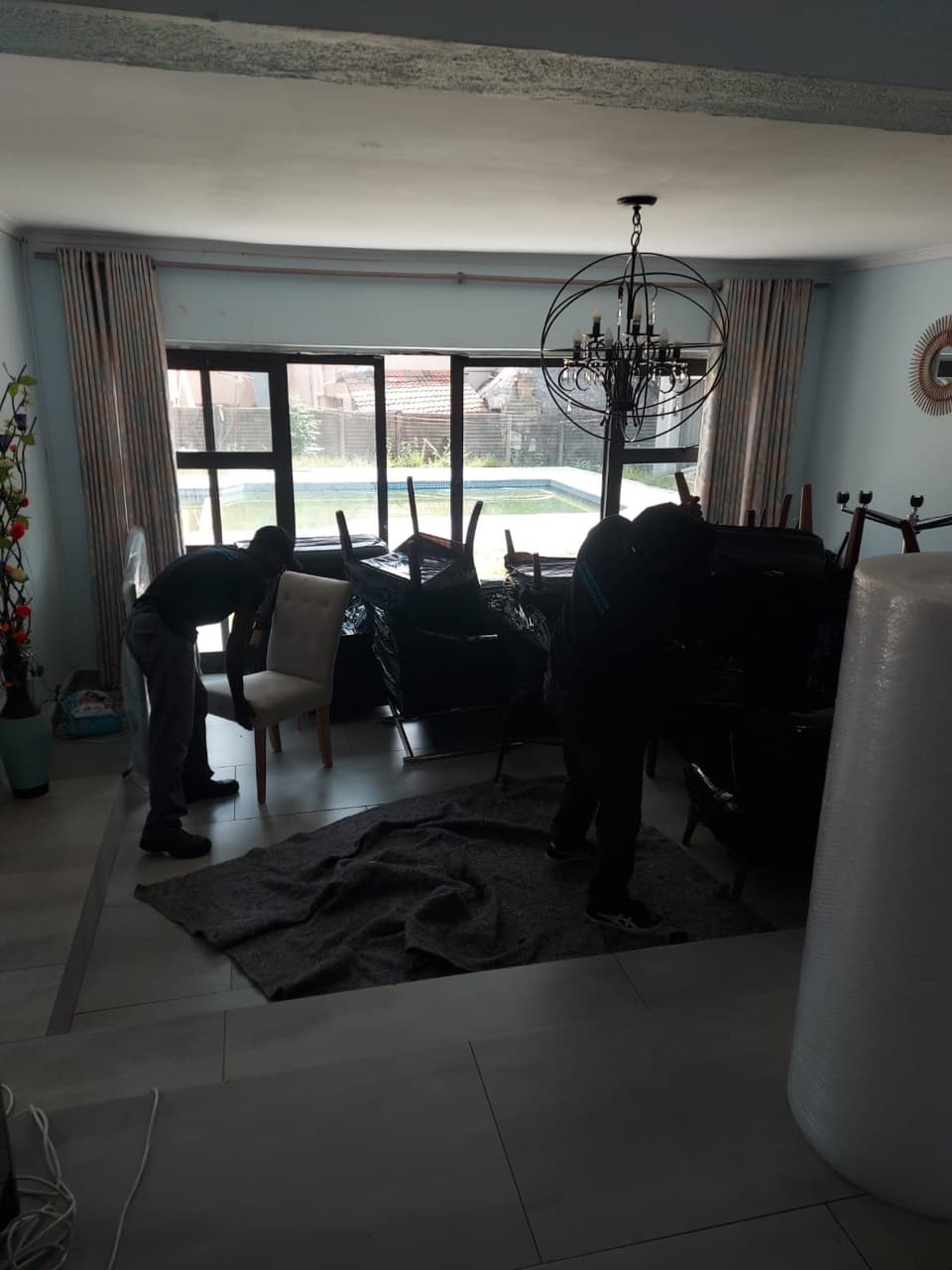 Careful furniture handling
